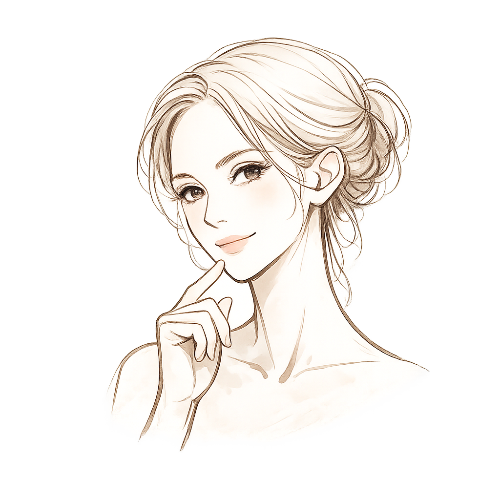 Thoughtful woman illustration